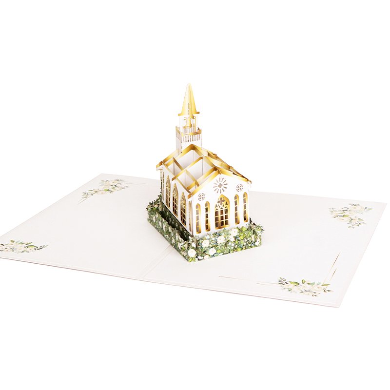Winpsheng New Popup card Handmade Paper Wedding Invitations Greeting card Invitation card Wedding