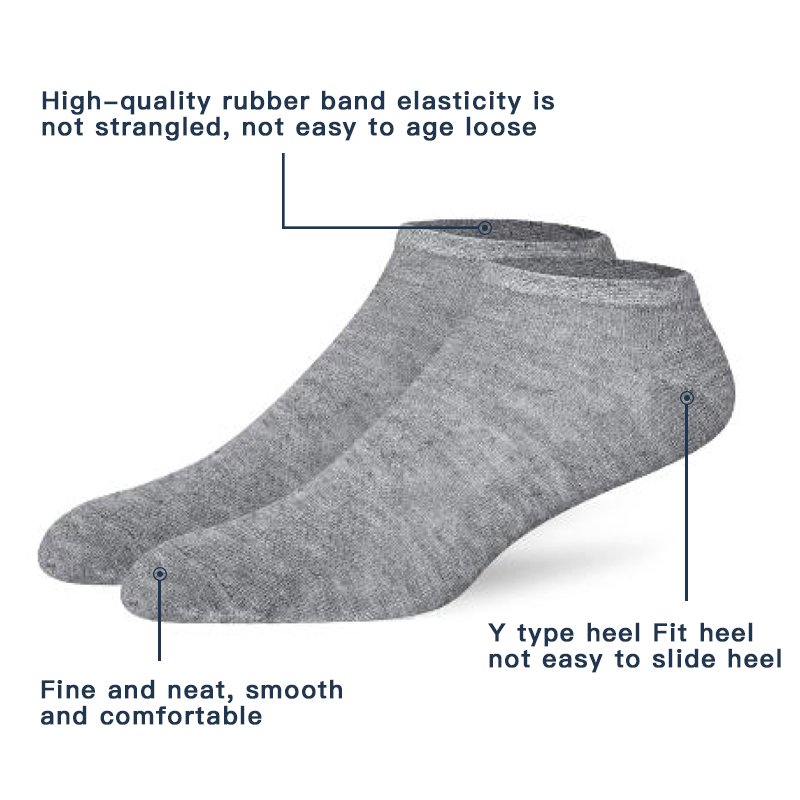 Custom logo Cheap Wholesale No Show Socks Women Summer Breathable Low Cut socks Classical Black White Grey Invisible Socks