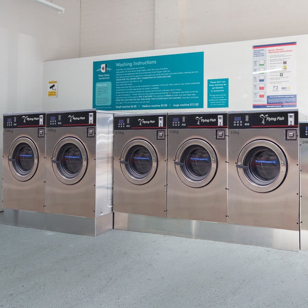 Token Card Coin Operated 15kg Commercial Laundry Washing Machine