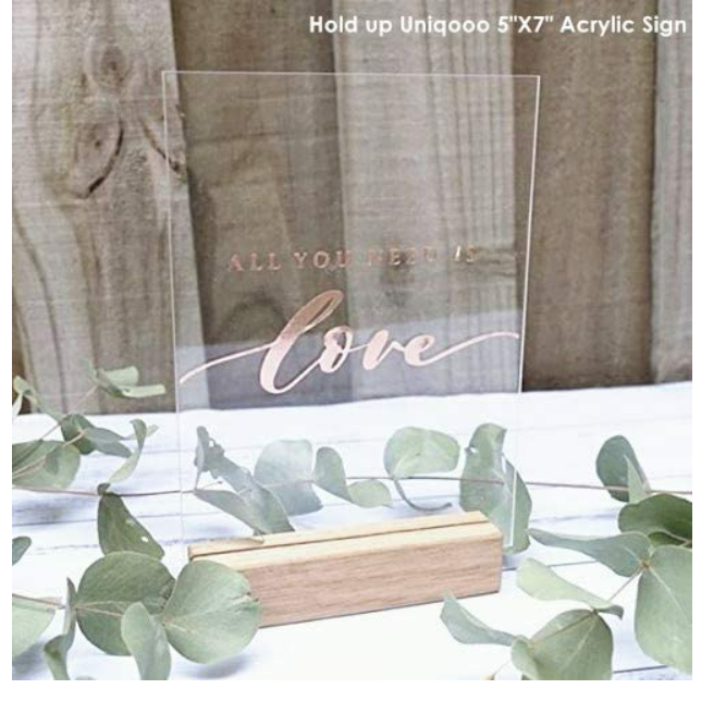 Sign holders for acrylic wood table number display stands place card holder photo stand
