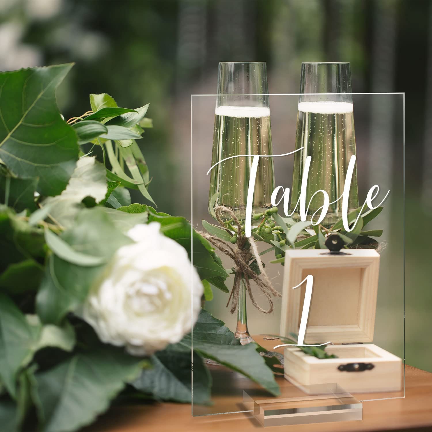 JOYEN New Clear Arch Table Numbers for Wedding Arched Acrylic Table Numbers holder Stands Wholesale