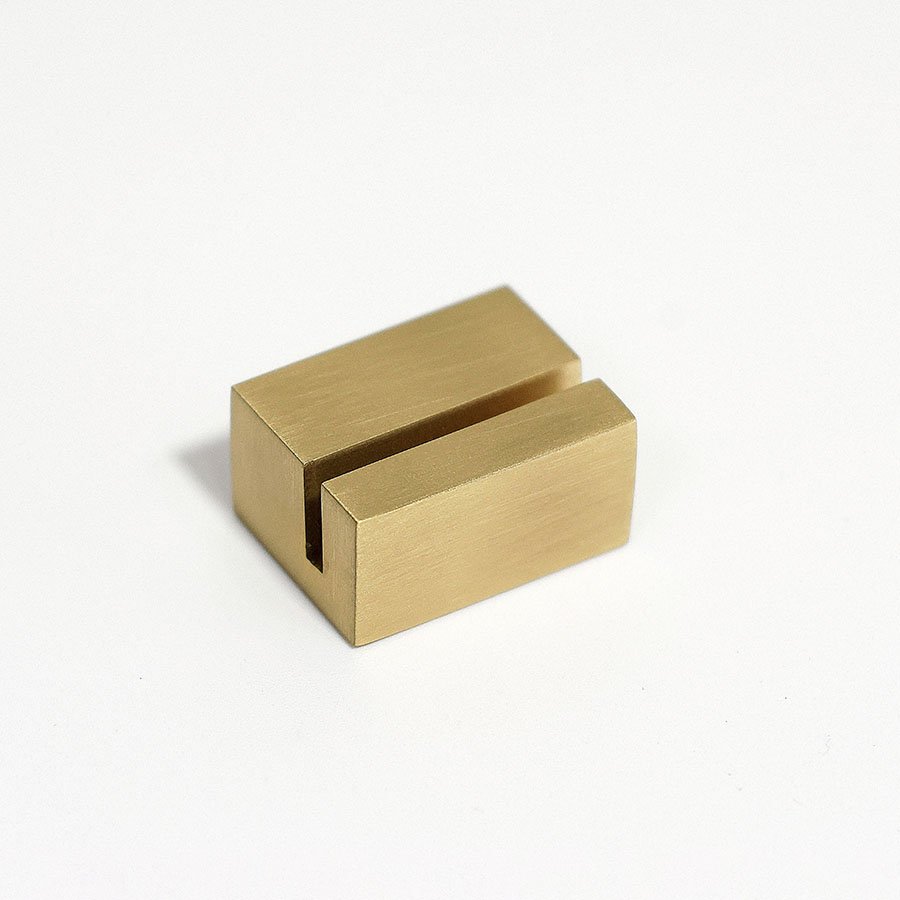 Brass Place Card Holder Mini Gold Picture Display Card Stands Display Rack for Restaurants & Hotel Photo Table Number Sign Stand