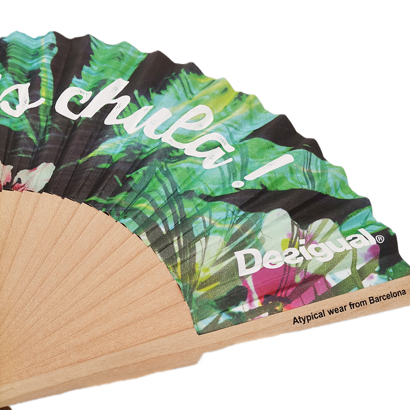 Hot sale cheap personalized wooden hand fan in good quality for decoration gifts