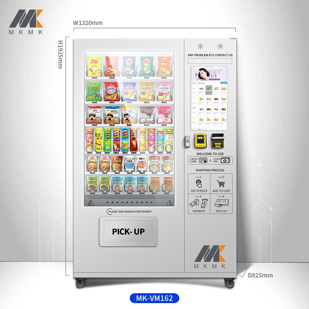 24 Hours Touch Screen Snacks And Drink Vending Machine Manufacturers Accept Customization For Sale