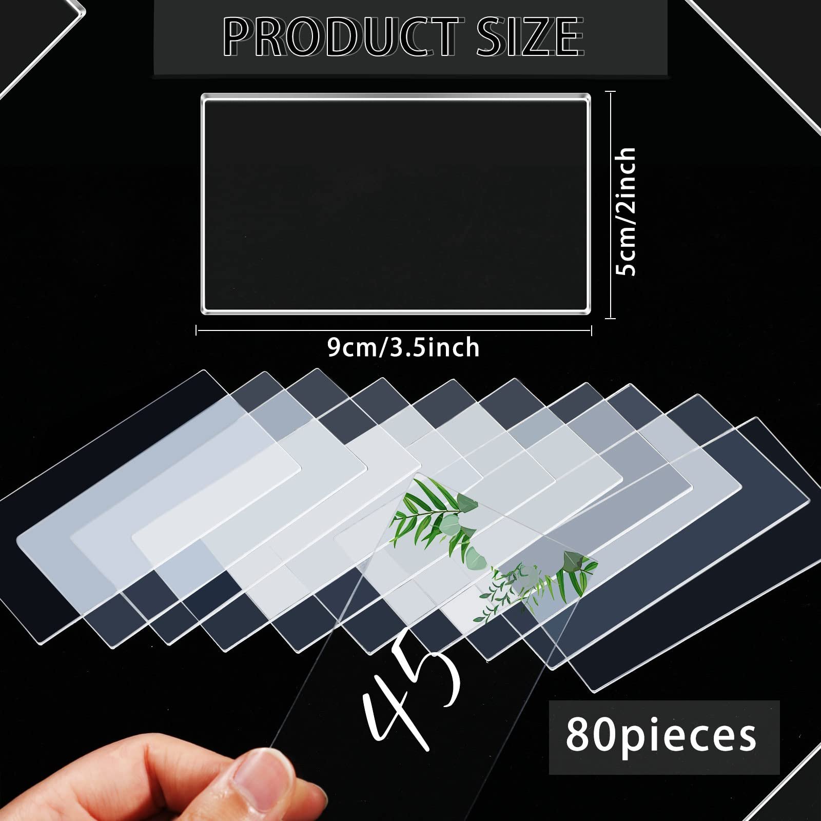 Eco-friendly Clear Acrylic Wedding Invitation Card Rectangle Table Seating Chart Acrylic Cards For Party Banquet