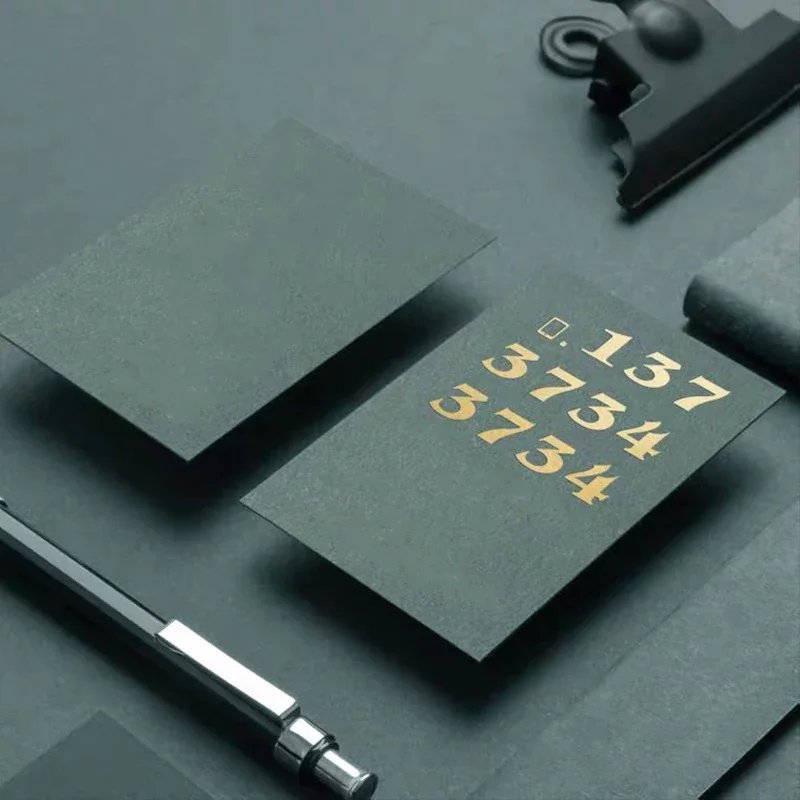 Custom Logo Luxury Business Card With Foil Stamping Busines Card Business Card Printing With Own Logo UV Special New Design Gold
