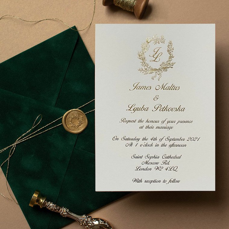 Custom Letterpress/Embossed/Laser cut/Gold Foiled wedding printing invitation card for wedding reception tarjeta de boda