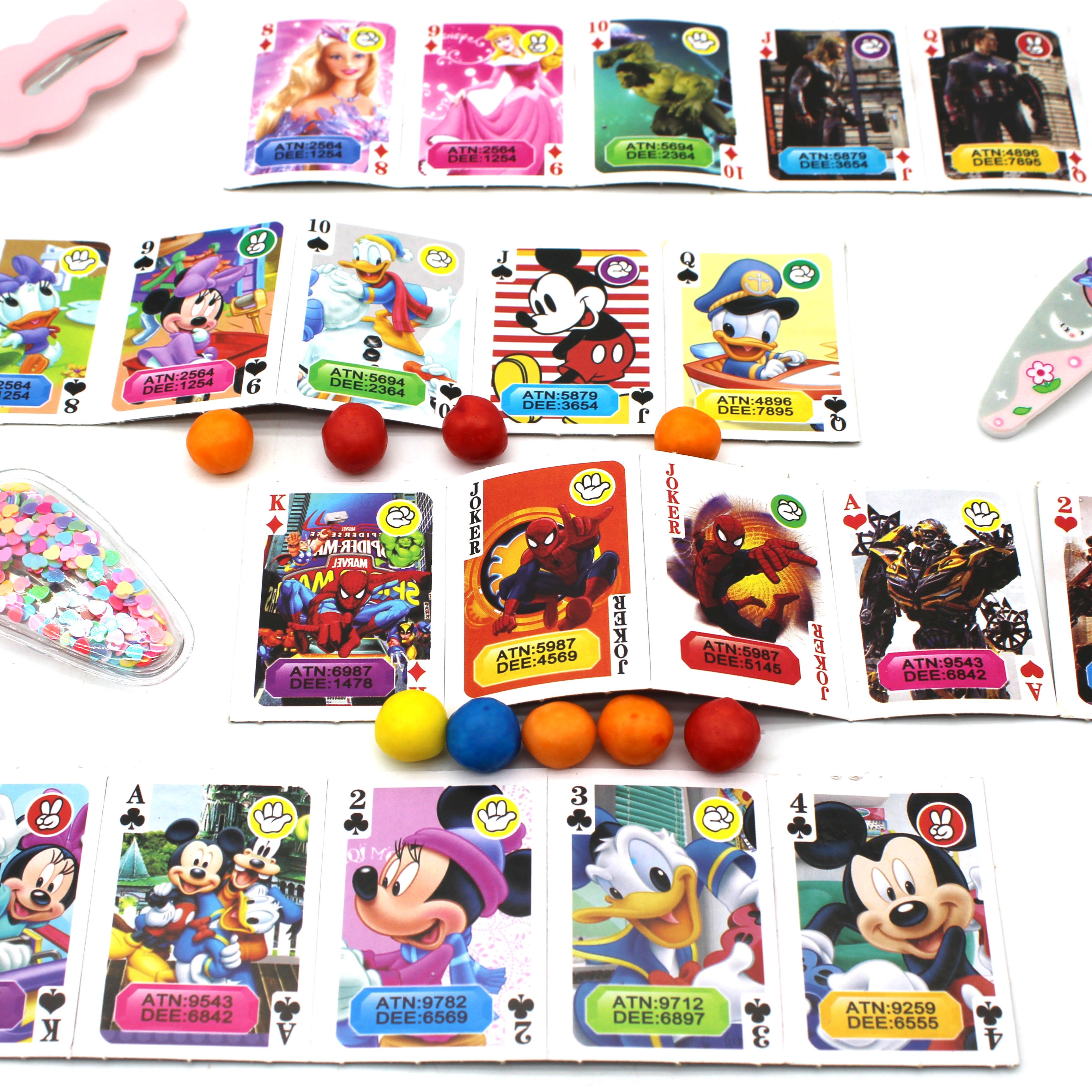 Factory Direct Funny Toy candy halal sweet puffed candy with playing cards and funny toy