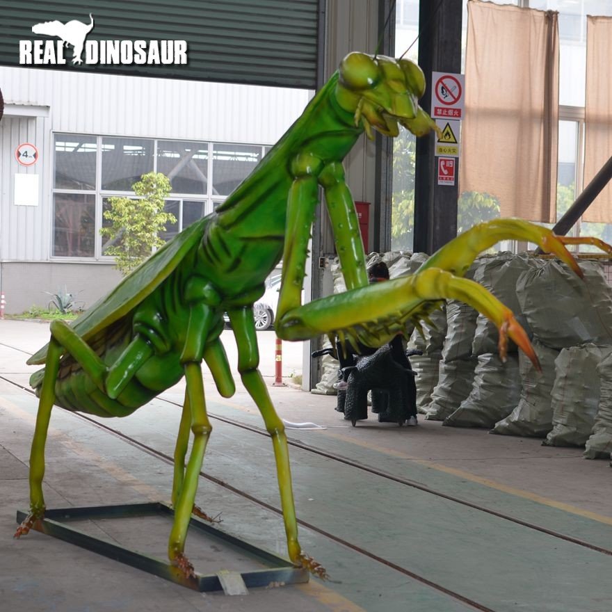 Artifical animatronic mantodea life size animatronic animal model