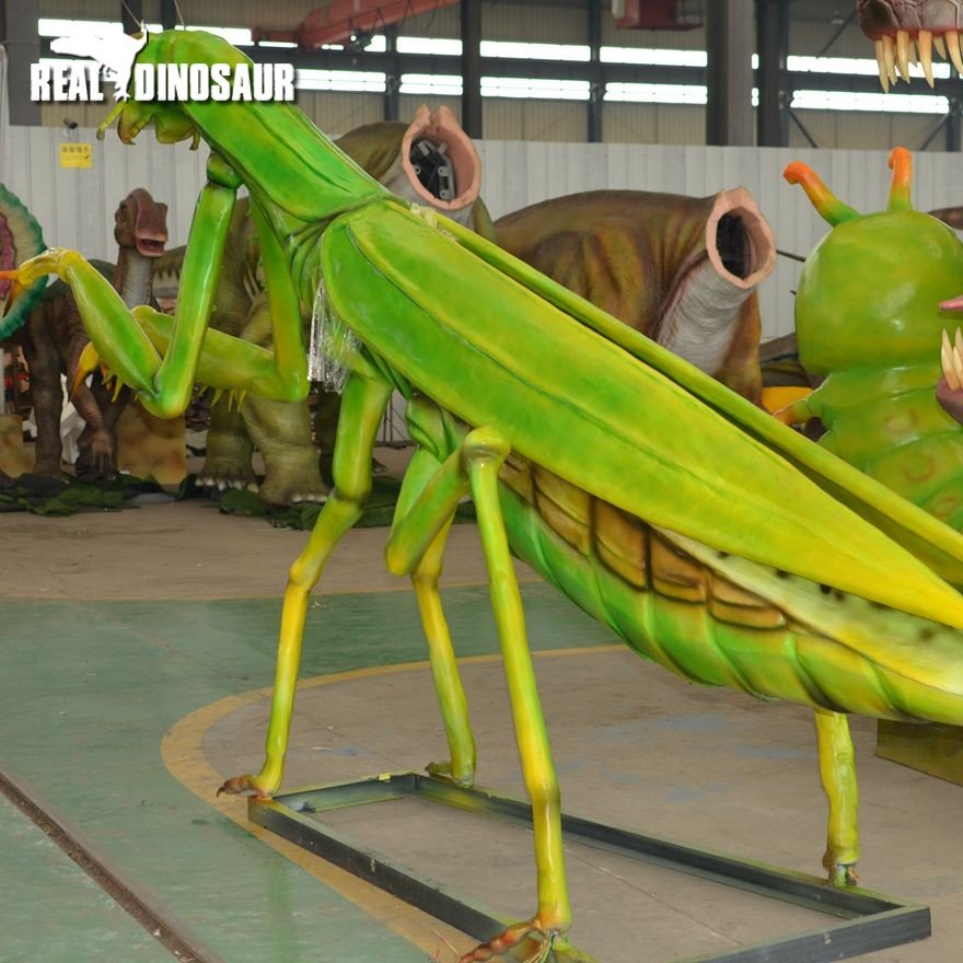 Artifical animatronic mantodea life size animatronic animal model