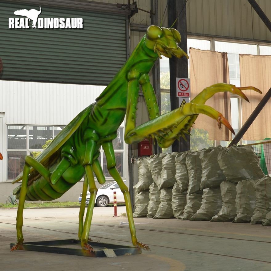 Artifical animatronic mantodea life size animatronic animal model