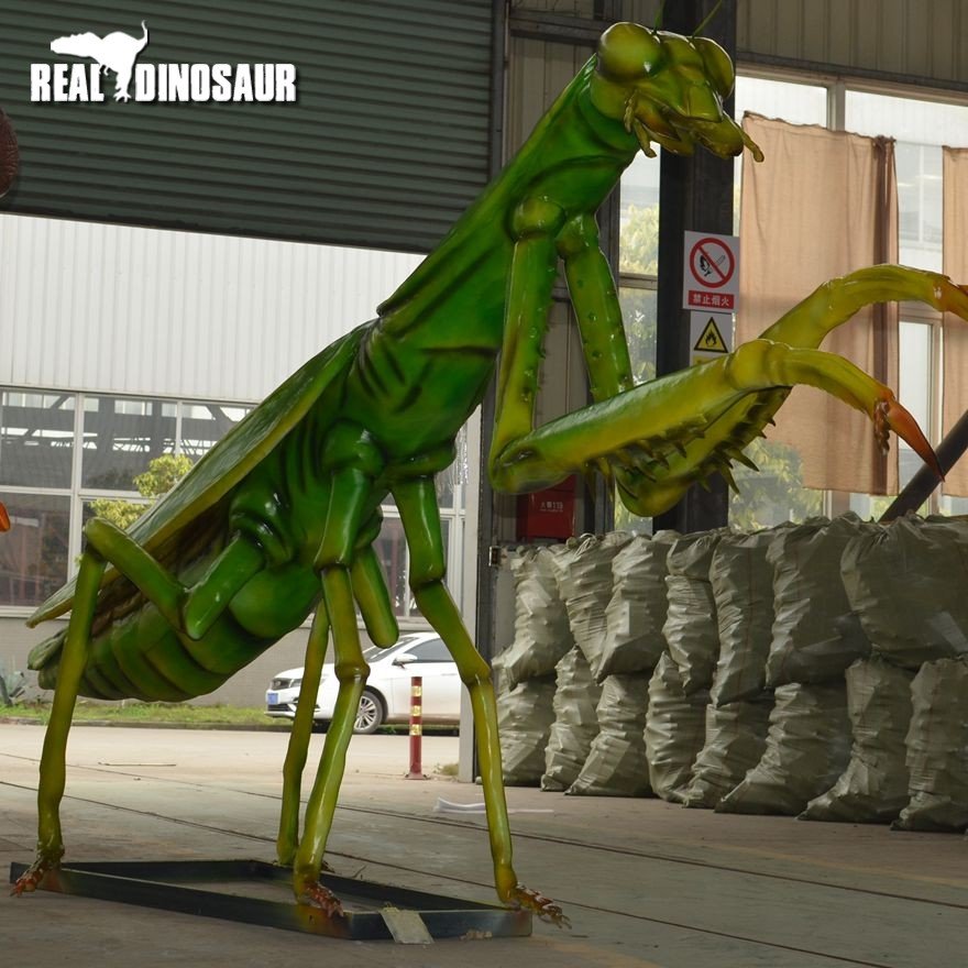 Artifical animatronic mantodea life size animatronic animal model