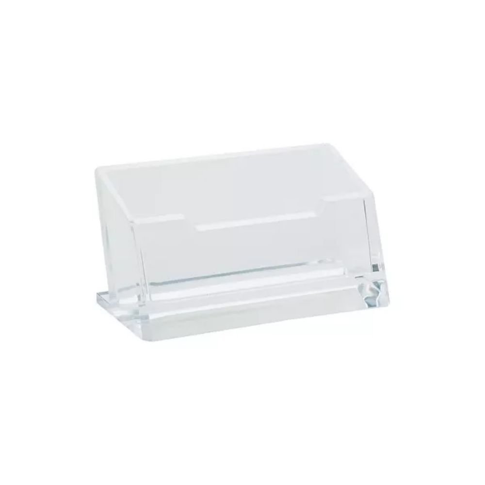 Transparent Acrylic Business Card Holder Decorative Office Supply with Display Stand Desk Storage Shelf and Place Card Holder