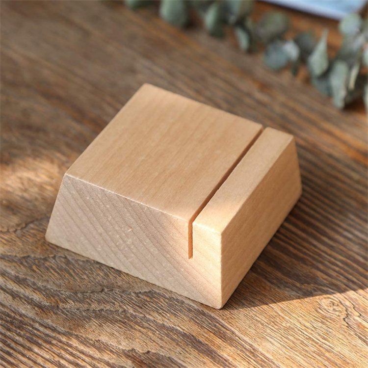 Beech Wood Photo Display Stand Place Card Holder for Wedding Table Number Sign