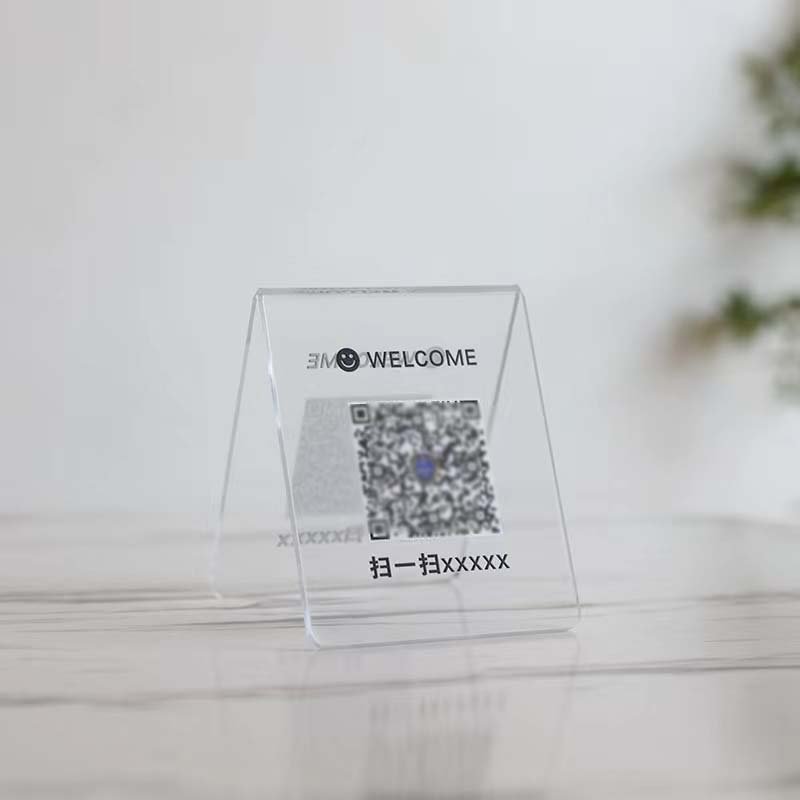 Mini Durable Acrylic Customized Signboard for Wedding Fashion Design Signboard Standing Seating Card