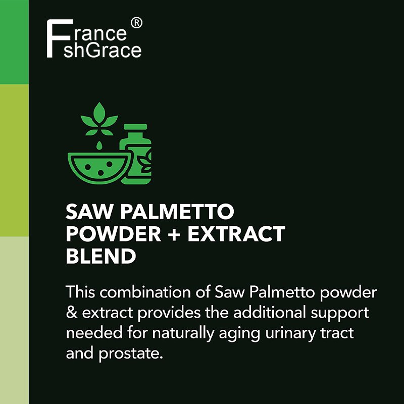 Saw Palmetto Prostate Supplements for Men As DHT Blocker Hair Growth for Men to Reduce Balding & Hair Thinning