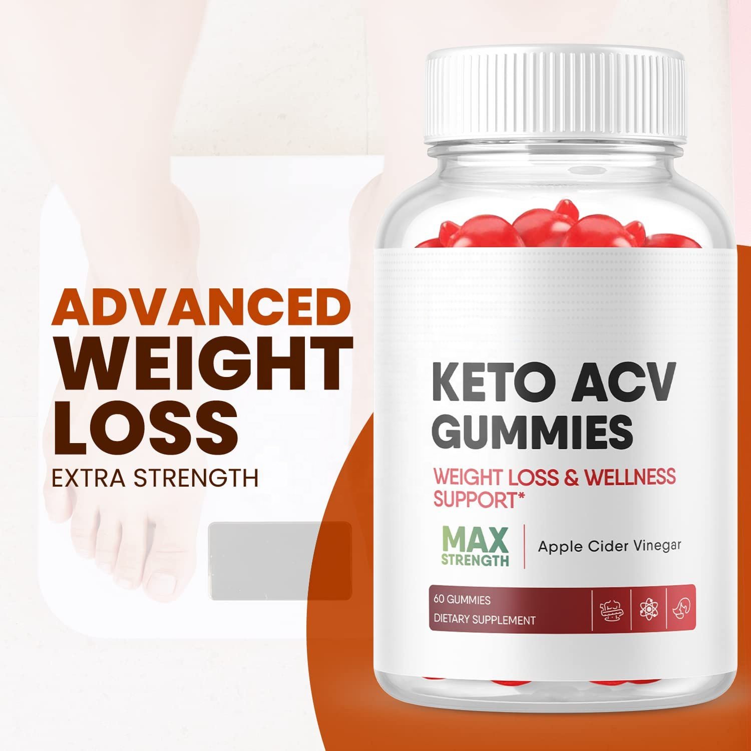 Private label apple vinegar bhb fat burning multi keto acv vitamin gummies custom halal gummy vitamins