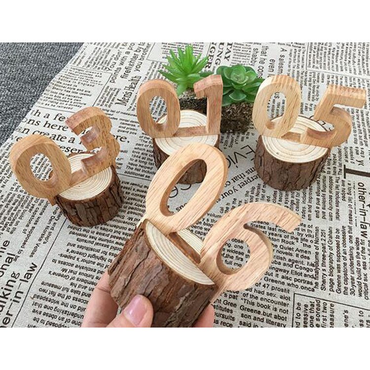 Customized wood menu card place card holder for restaurant wedding business