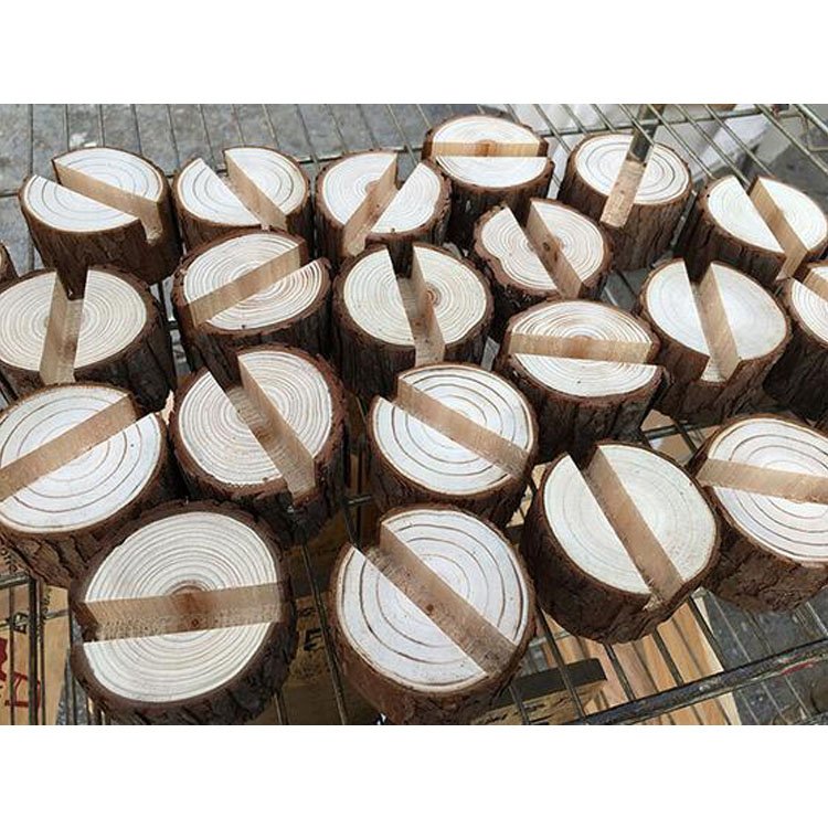 Customized wood menu card place card holder for restaurant wedding business
