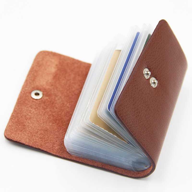High Quality Promotion Place Business ID Credit Leather Card Holder Wallet