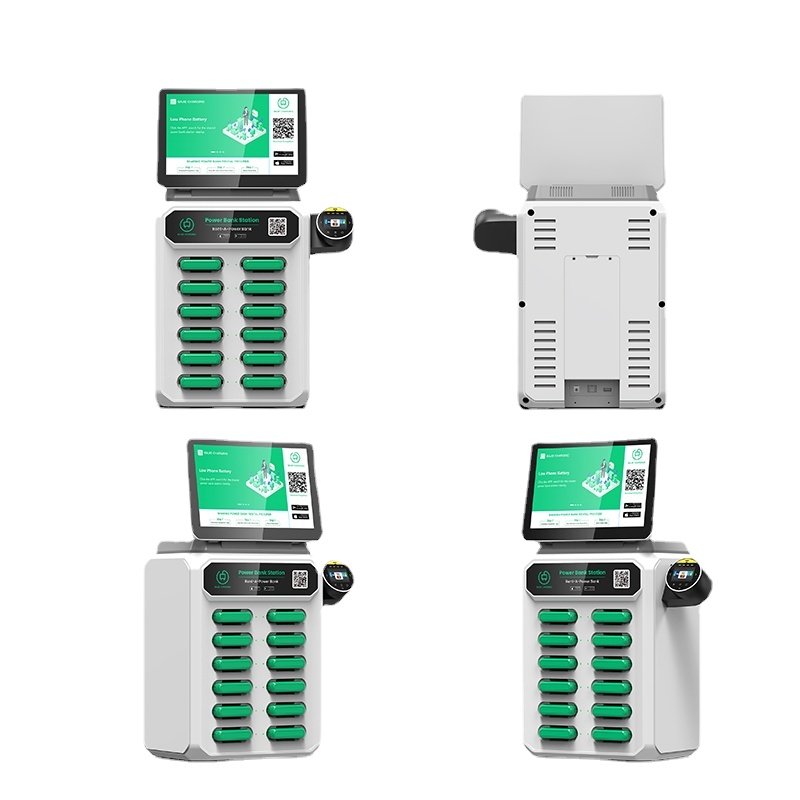 Popular Rental Business 8 Slots Vending Pos Power Banks Phones Power Bank Rental Station With Card Reader