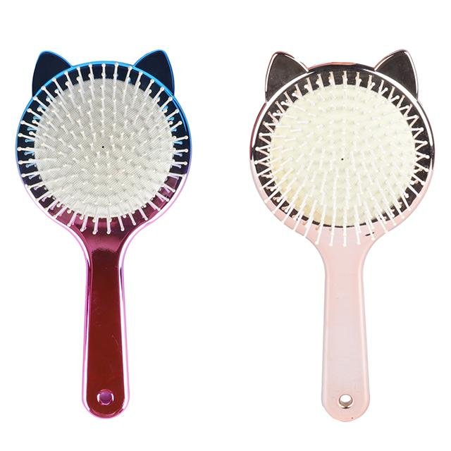 Custom Logo Paddle Hair Brush Brush Metal Tooth Cushion Hair Extension Brush