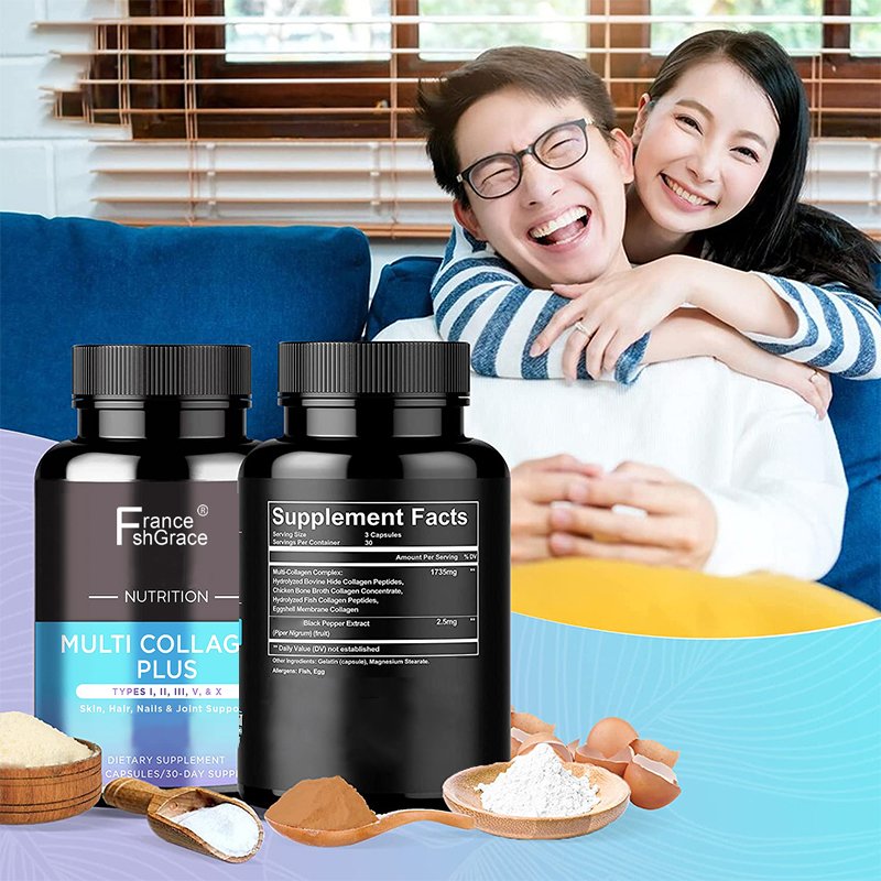 Collagen Plus Pills Collagen Supplements to Support Hair, Skin, Nails, Joints, & Gut Health - Hydrolyzed Collagen Supplement