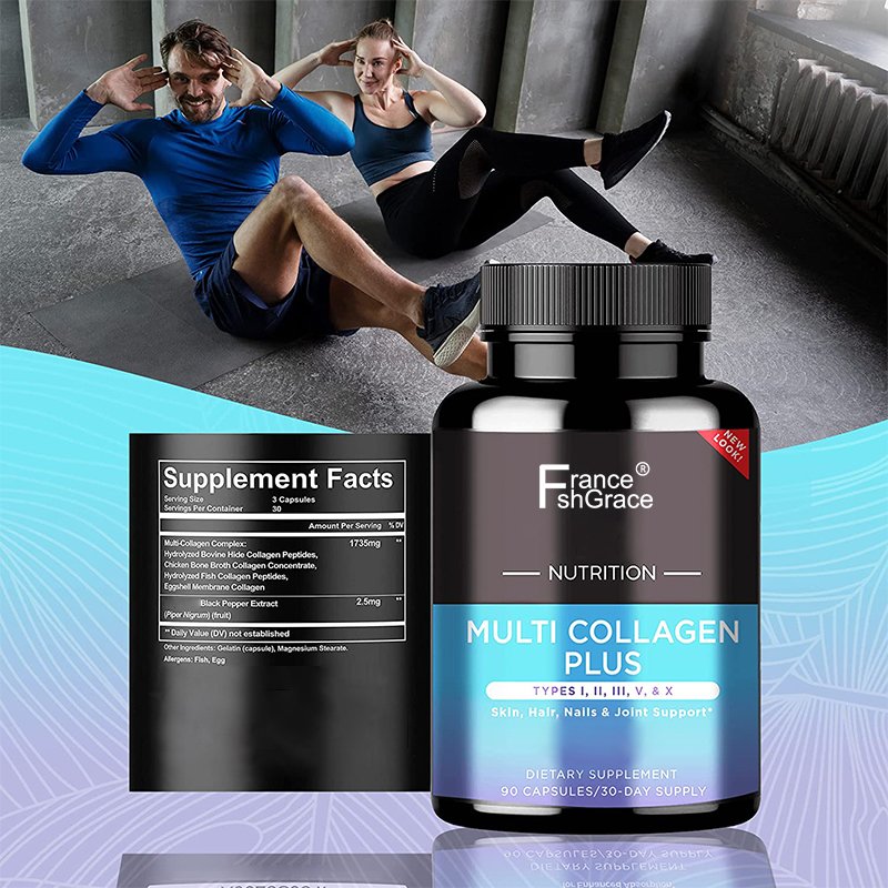 Collagen Plus Pills Collagen Supplements to Support Hair, Skin, Nails, Joints, & Gut Health - Hydrolyzed Collagen Supplement