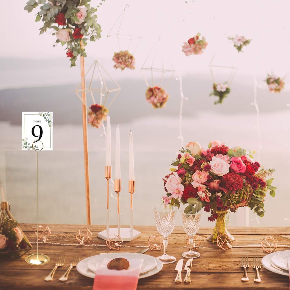 JOYEN New Table Number Holders Place Card Holders Stainless Steel Holders for Weddings or event Wholesale