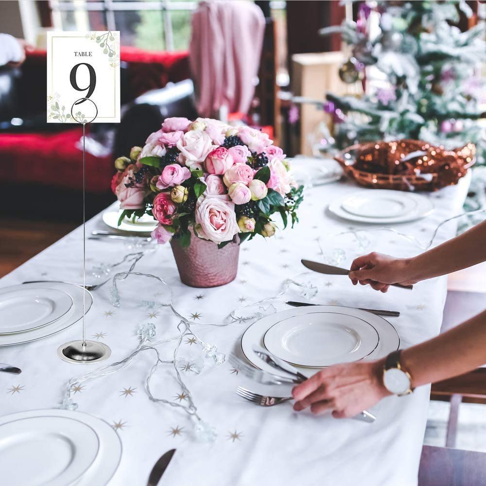 JOYEN New Table Number Holders Place Card Holders Stainless Steel Holders for Weddings or event Wholesale
