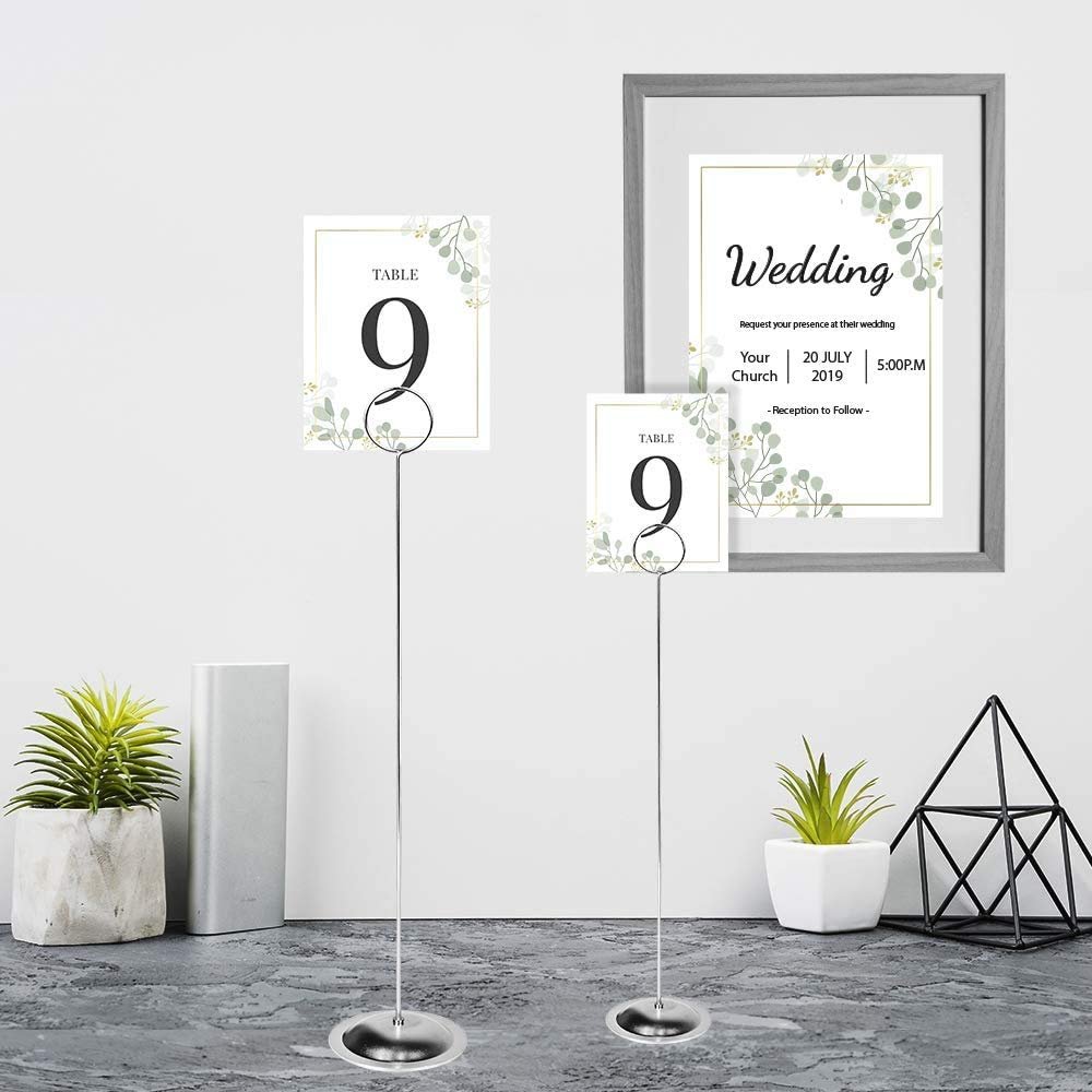 JOYEN New Table Number Holders Place Card Holders Stainless Steel Holders for Weddings or event Wholesale