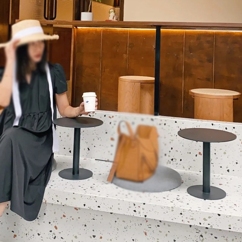 loft industrial style coffee shop card holder small round table internet celebrity milk tea bakery low table cardholdersteptable