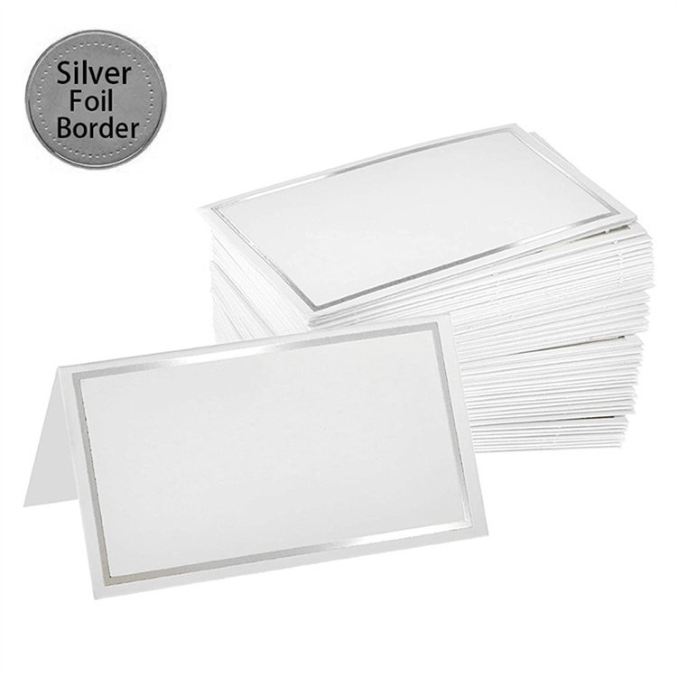 wholesale gold sliver foil wedding table number cards wedding name place card holder