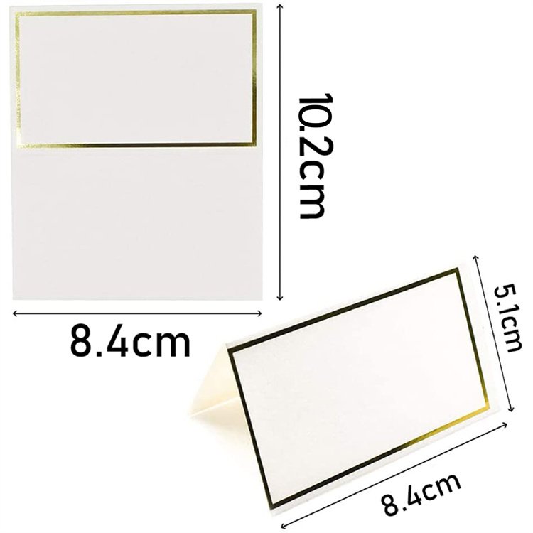 wholesale gold sliver foil wedding table number cards wedding name place card holder