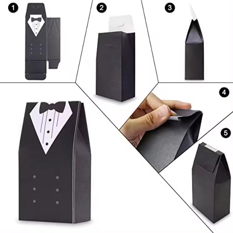Wholesale Wedding Favors Place Cards Paper Small Candy Favour Gift Packaging Boxes for Guests