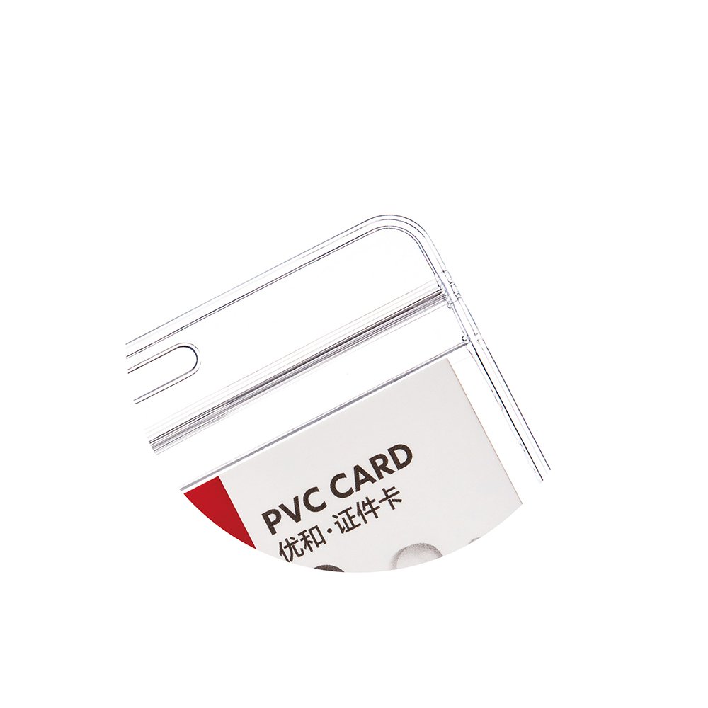 High quality transparent card holders Whole sale 6661 Vinyl clear soft PVC card holder for doctors and nurse Id card holder
