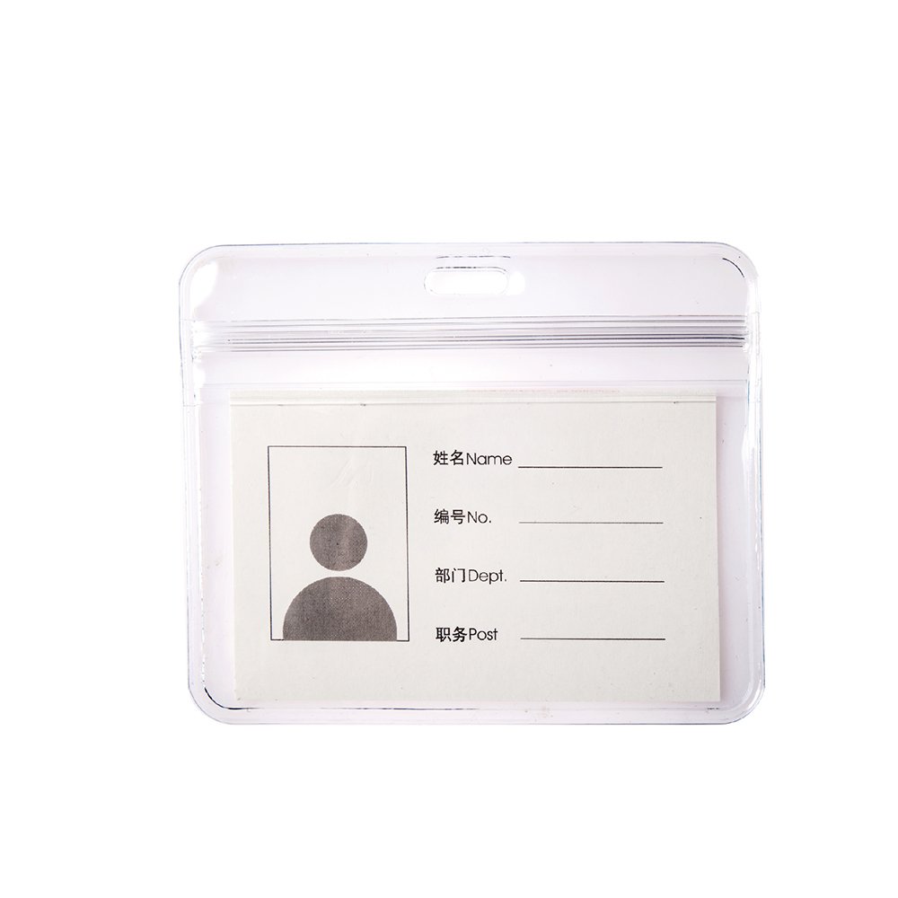 High quality transparent card holders Whole sale 6661 Vinyl clear soft PVC card holder for doctors and nurse Id card holder