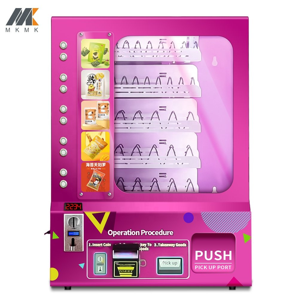 Small All-Weather Unmanned Retail Station Wall-Mounted Desktop Ultra-Thin Coins Banknotes Credit Cards Vending Machines