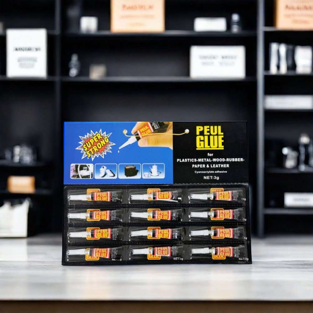 Hot Sale 1.5g Blister Film Card Black Super Glue Instant Glue Adhesive