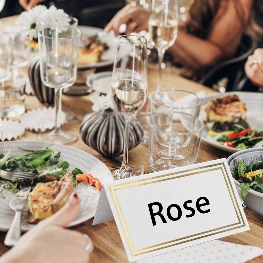 Table numbers card wedding party guest place blank greeting cards paper table reserved cards