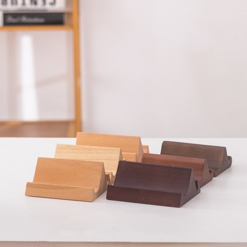 Natural Wood Sign Stands Name Card Holder Wood Table Number Holder Place Card Holders For Welcome Sign Display