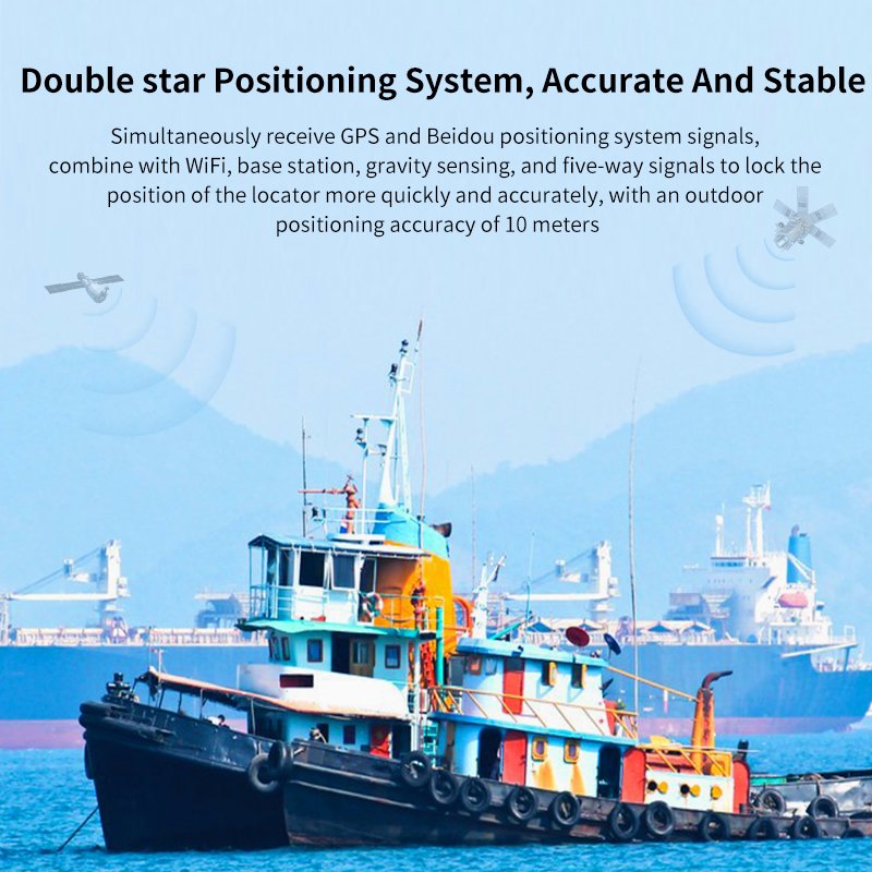 Joswell Mini Portable Waterproof Solar Power 4G GPS Tracker Tracking Device Locator Navigator for Boat Animals Cow Cattle