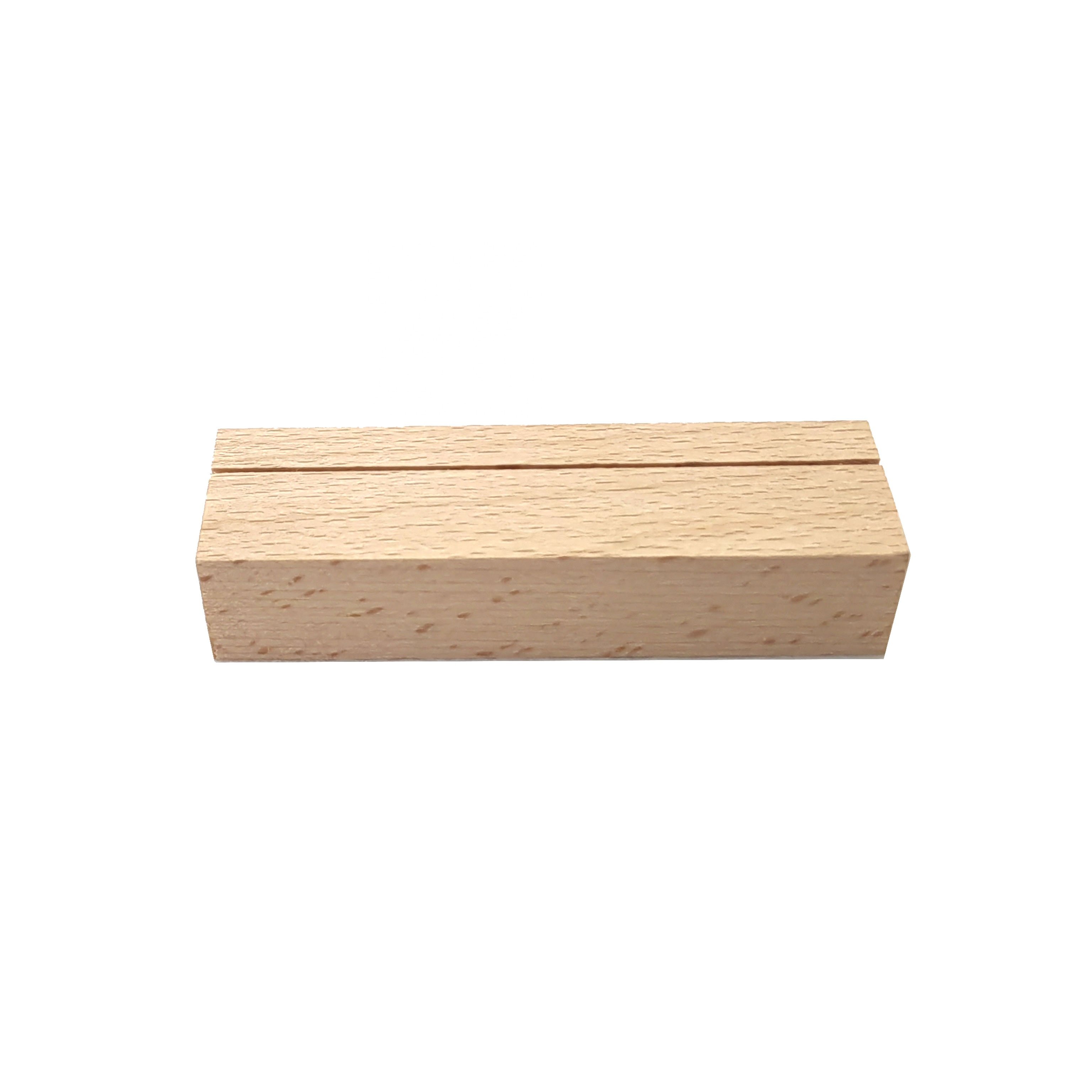 Customized Handmade Wedding Picture Stand Wood Photo Card Holder Base Wooden Business Card Holder