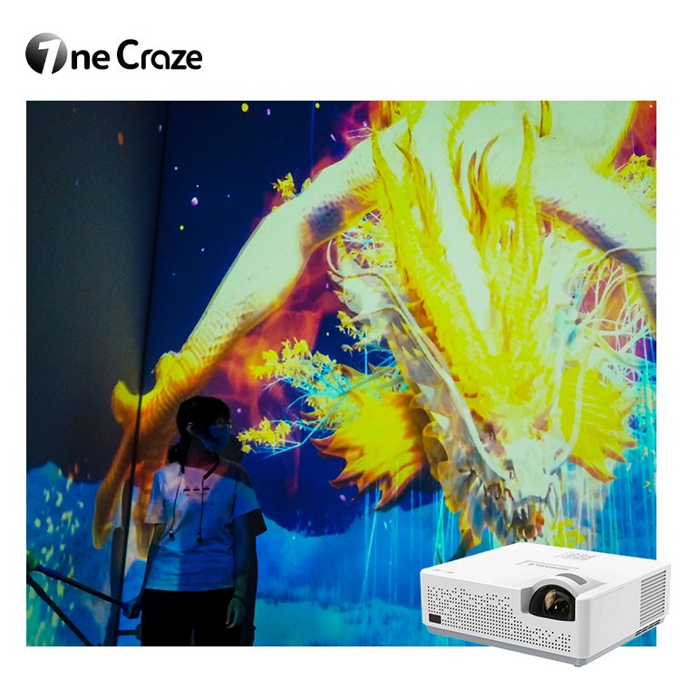 New products 2024 Virtual Reality Screen Display 3d Hologram Interactive Projector Immersive wall Game Interact drawing Games