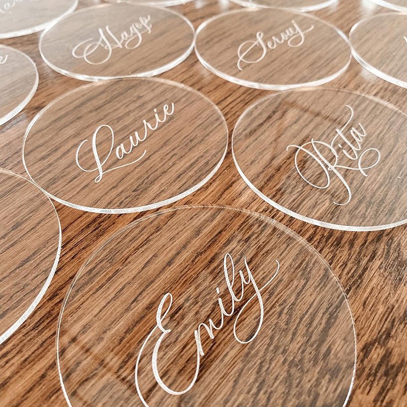 Wedding Name Board Decoration Acrylic Name Place Seating Cards For Wedding Anniversary Engagement Birthday Guest Name Tags