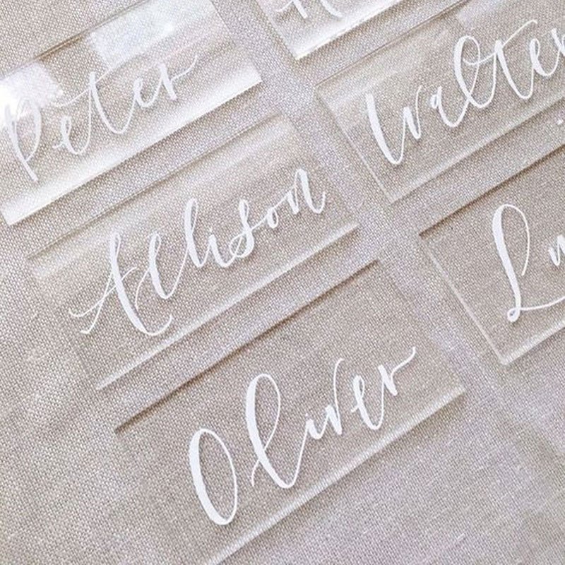 Wedding Name Board Decoration Acrylic Name Place Seating Cards For Wedding Anniversary Engagement Birthday Guest Name Tags