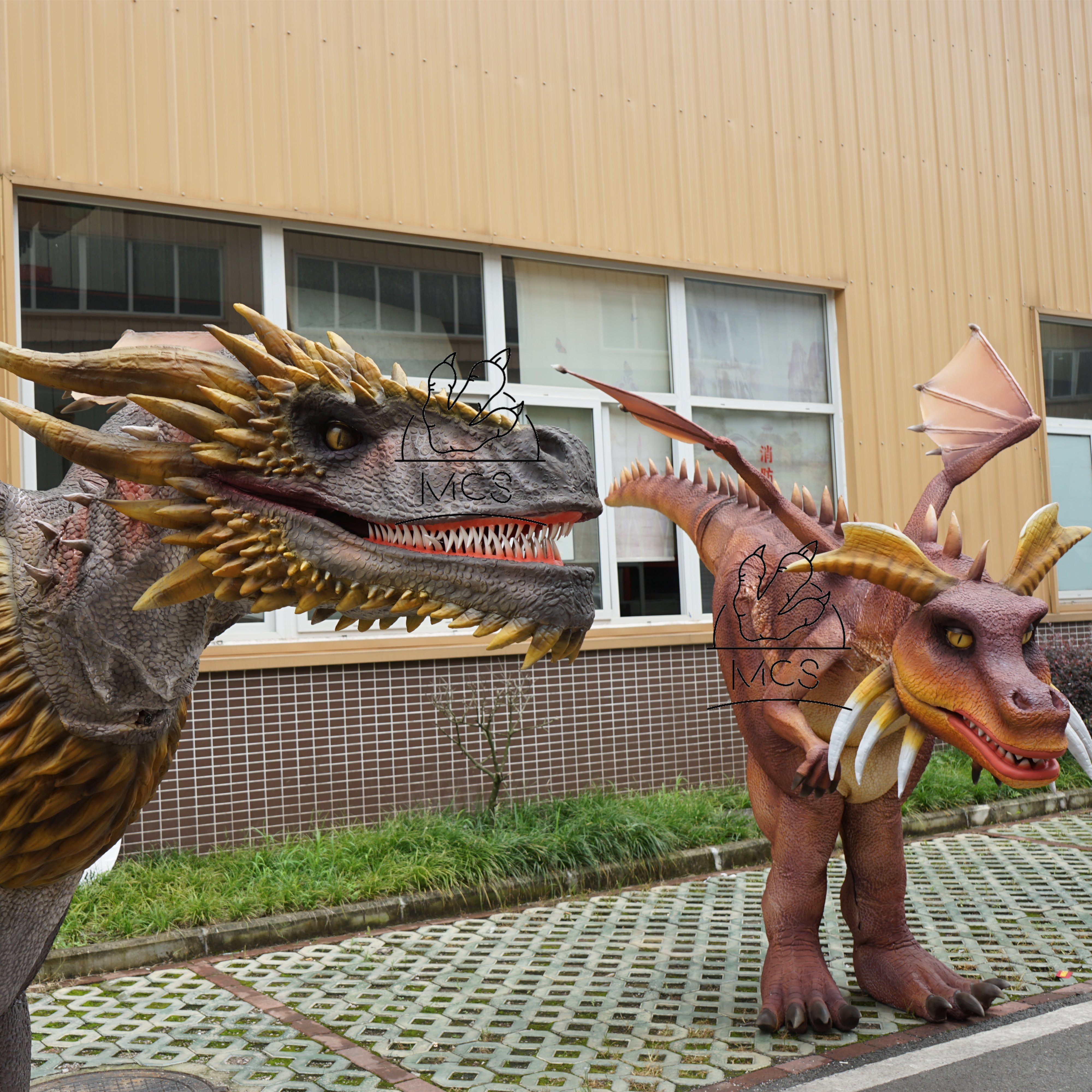 MCS-Realistic Rubber Dinosaur Costume For Museum