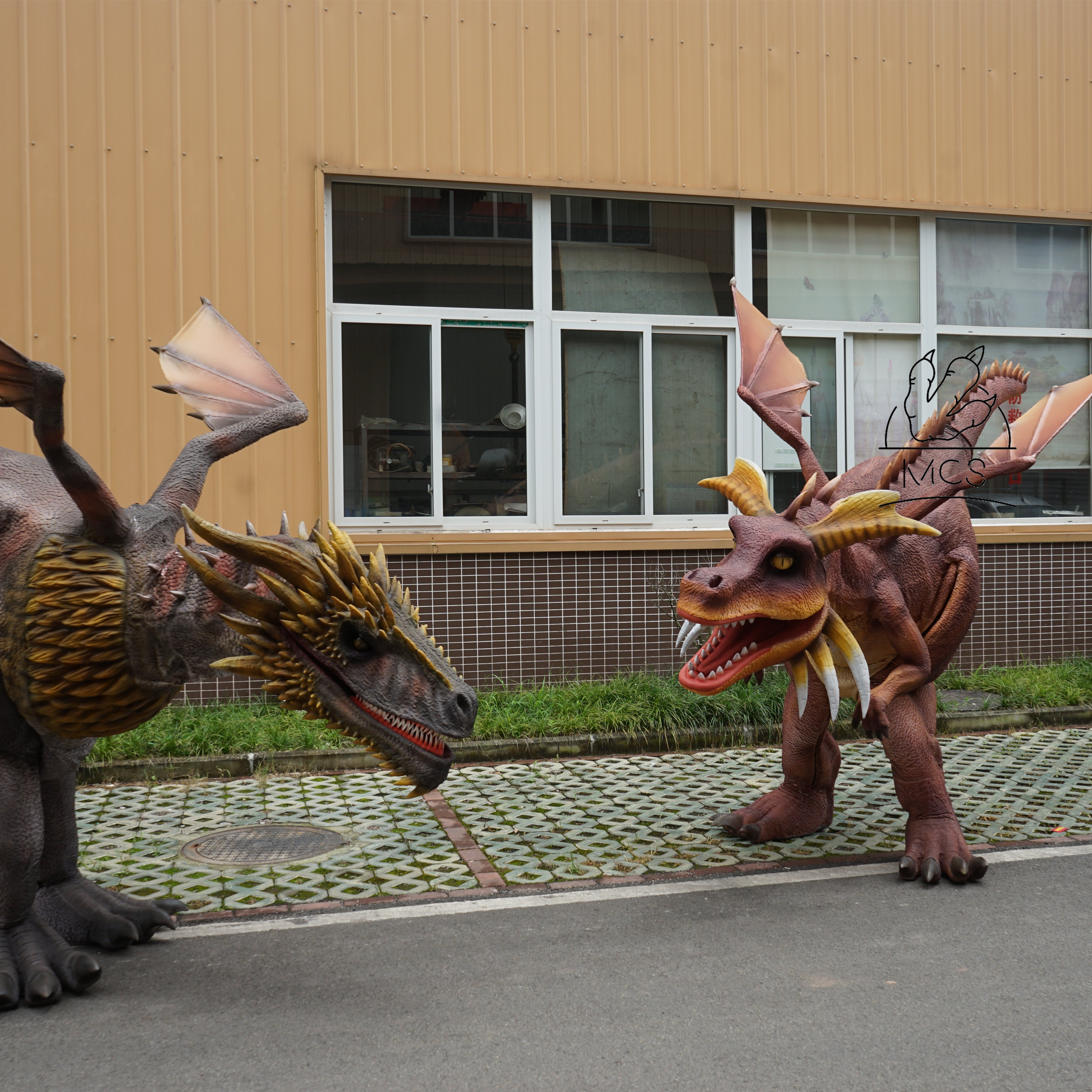 MCS-Realistic Rubber Dinosaur Costume For Museum