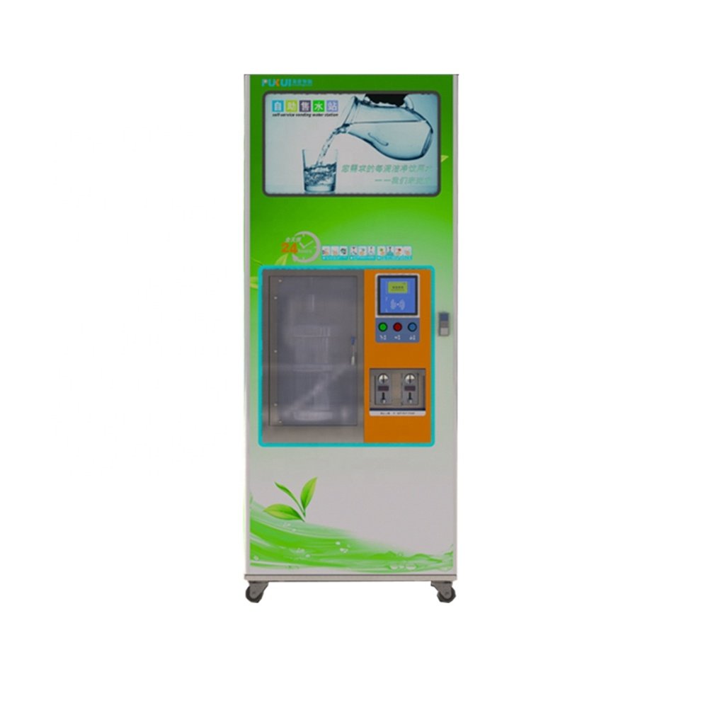 Outdoor RO Purified Water Vending Machine For Drinking Water With Card Reader Option