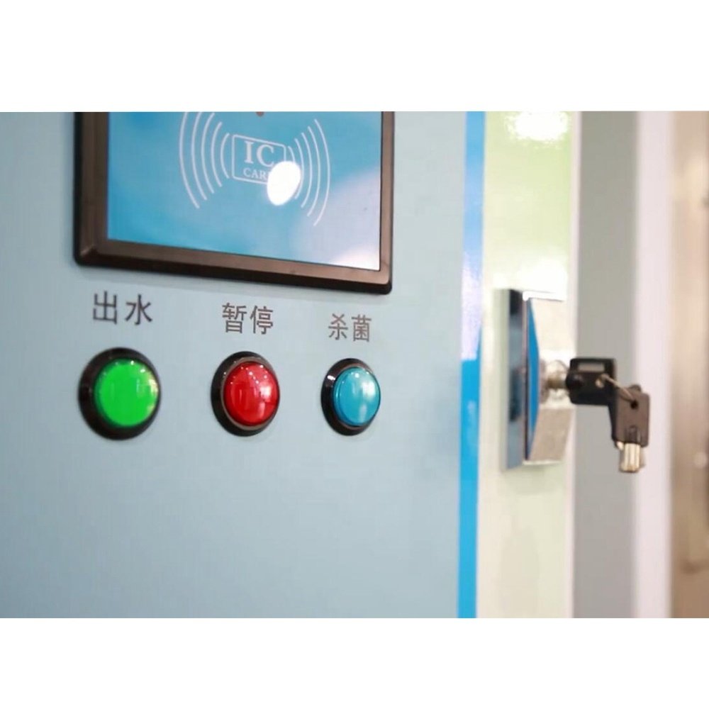 Outdoor RO Purified Water Vending Machine For Drinking Water With Card Reader Option